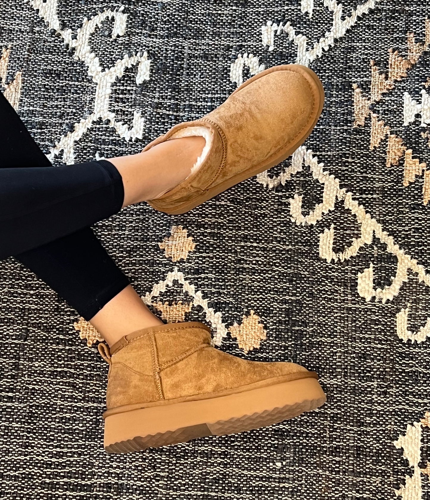 Faux Suede Mini Boots