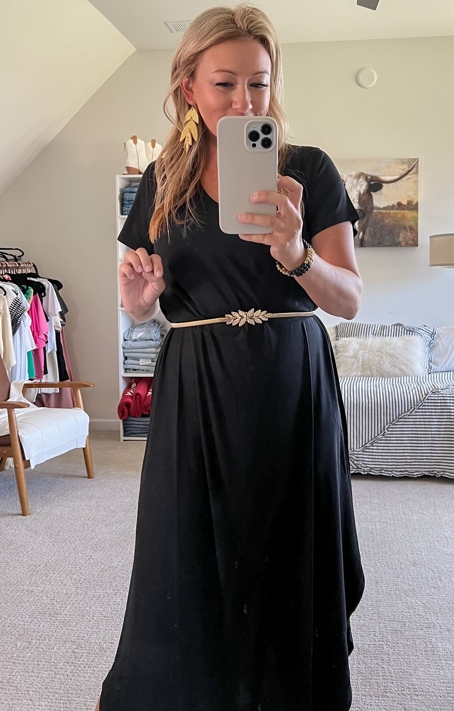 Comfy Curved Hem Dress