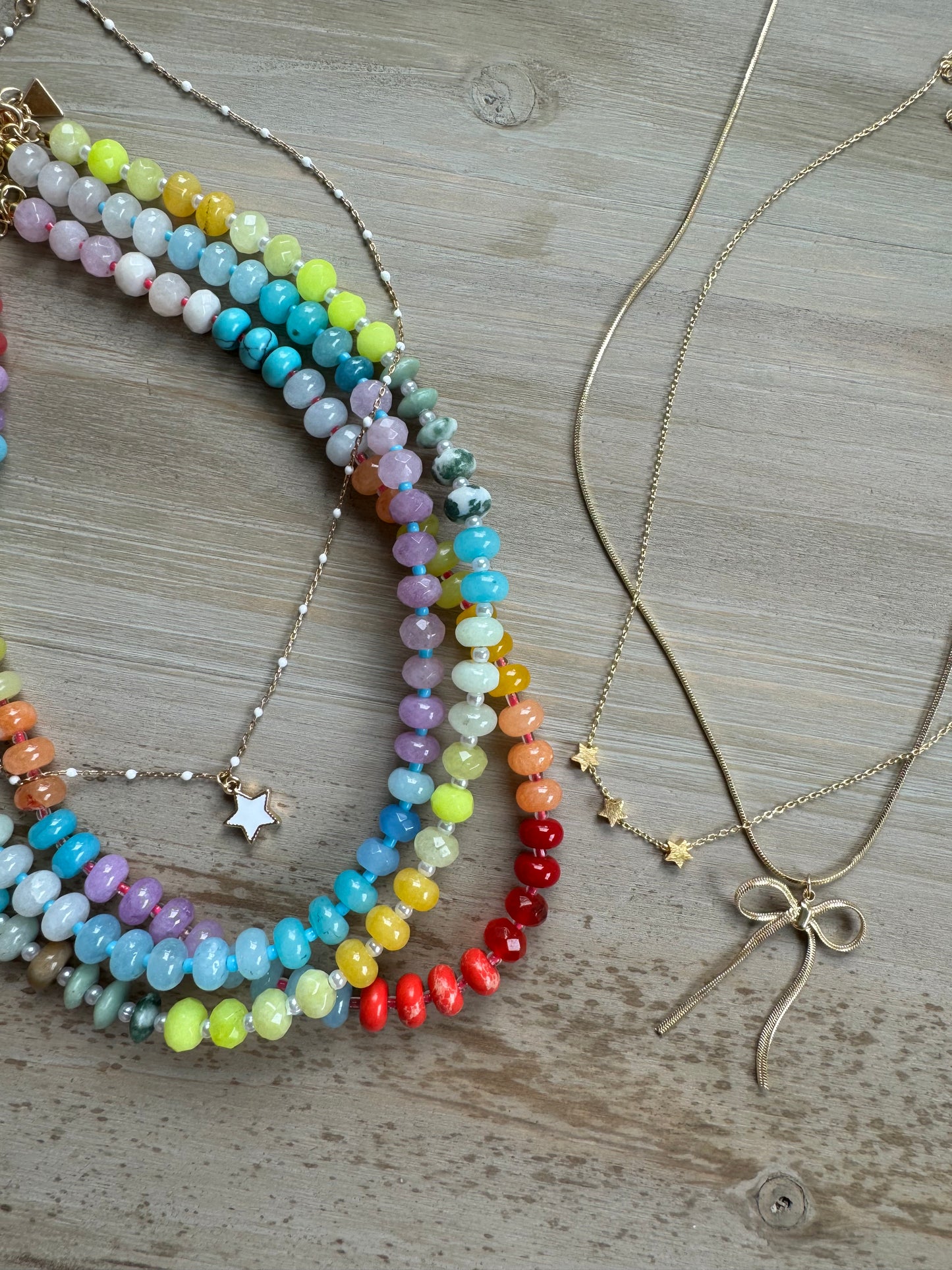 Beaded Rainbow Necklace