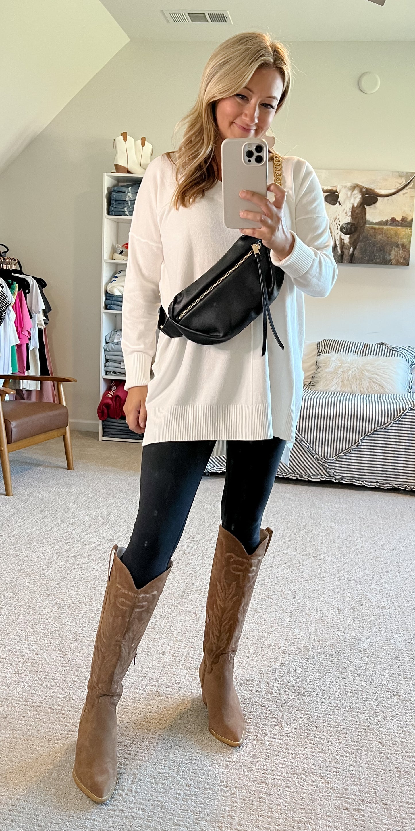 Ivory Sweater Weather Tunic Sweater