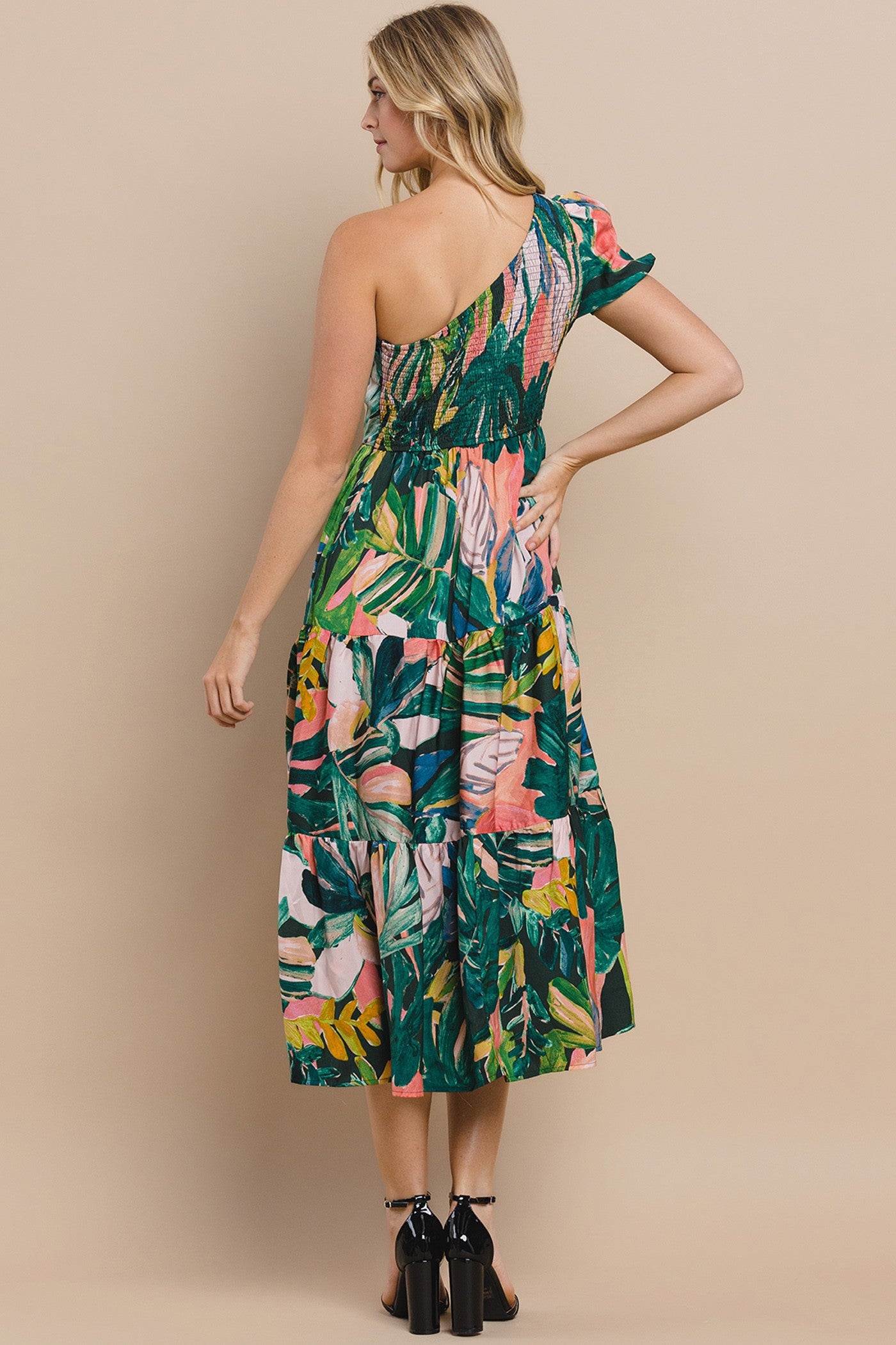 Palm Royale One-Shoulder Dress