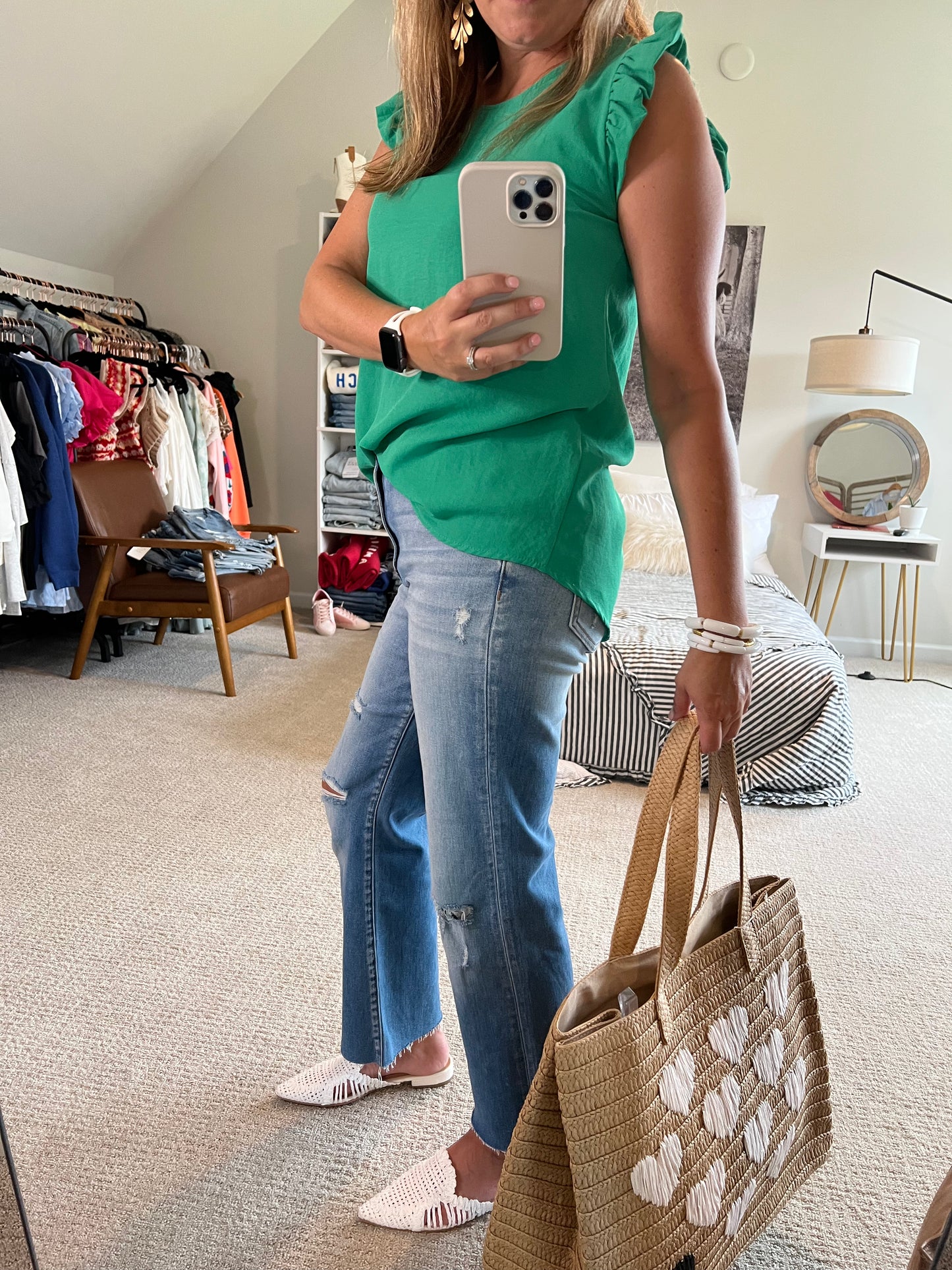 Emery Ruffle Sleeve Top