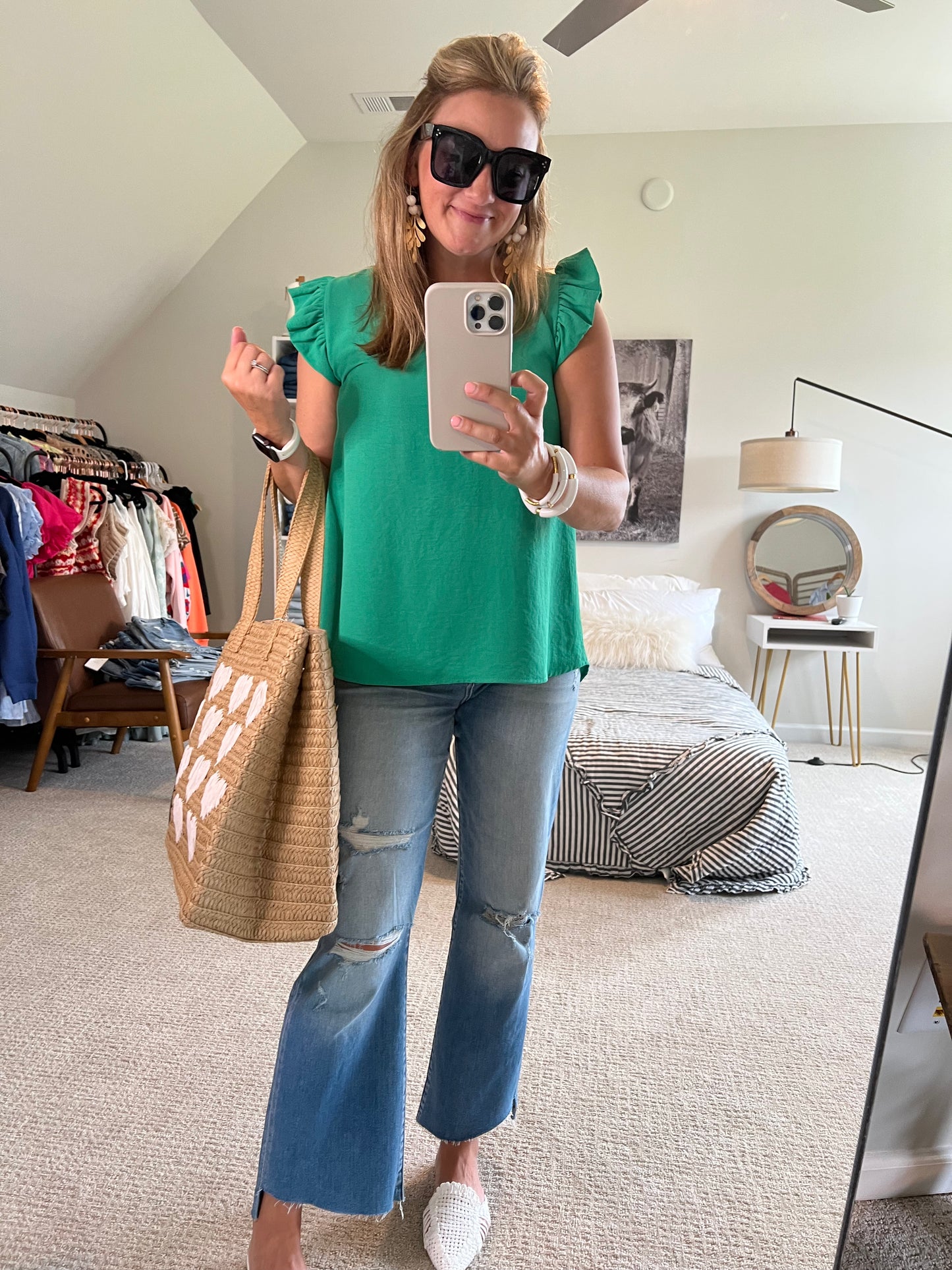 Emery Ruffle Sleeve Top