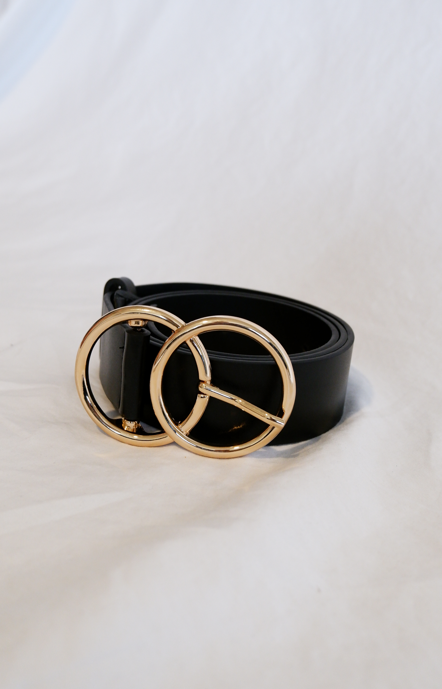 Double Circle Vegan Leather Belt