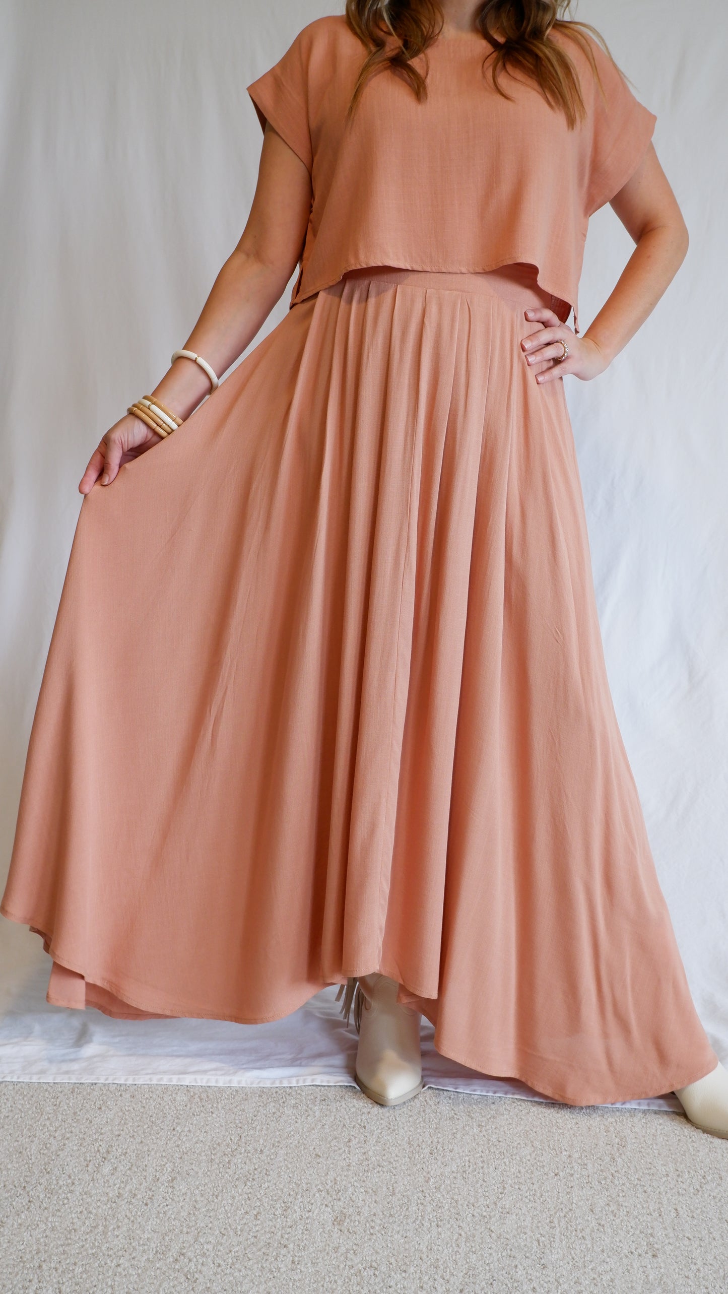 Napa Flowy Pleated Skirt