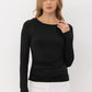 Double Layer Long Sleeve Basic Top