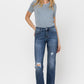 Mid Rise Relaxed Straight Jean