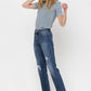 Mid Rise Relaxed Straight Jean