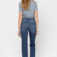 Mid Rise Relaxed Straight Jean