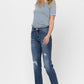 Mid Rise Relaxed Straight Jean