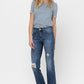 Mid Rise Relaxed Straight Jean