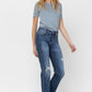 Mid Rise Relaxed Straight Jean