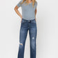Mid Rise Relaxed Straight Jean