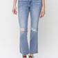 Mid Rise Kick Flare Jeans