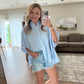 Blue Breeze Striped Top