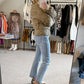 Mid Rise Kick Flare Jeans