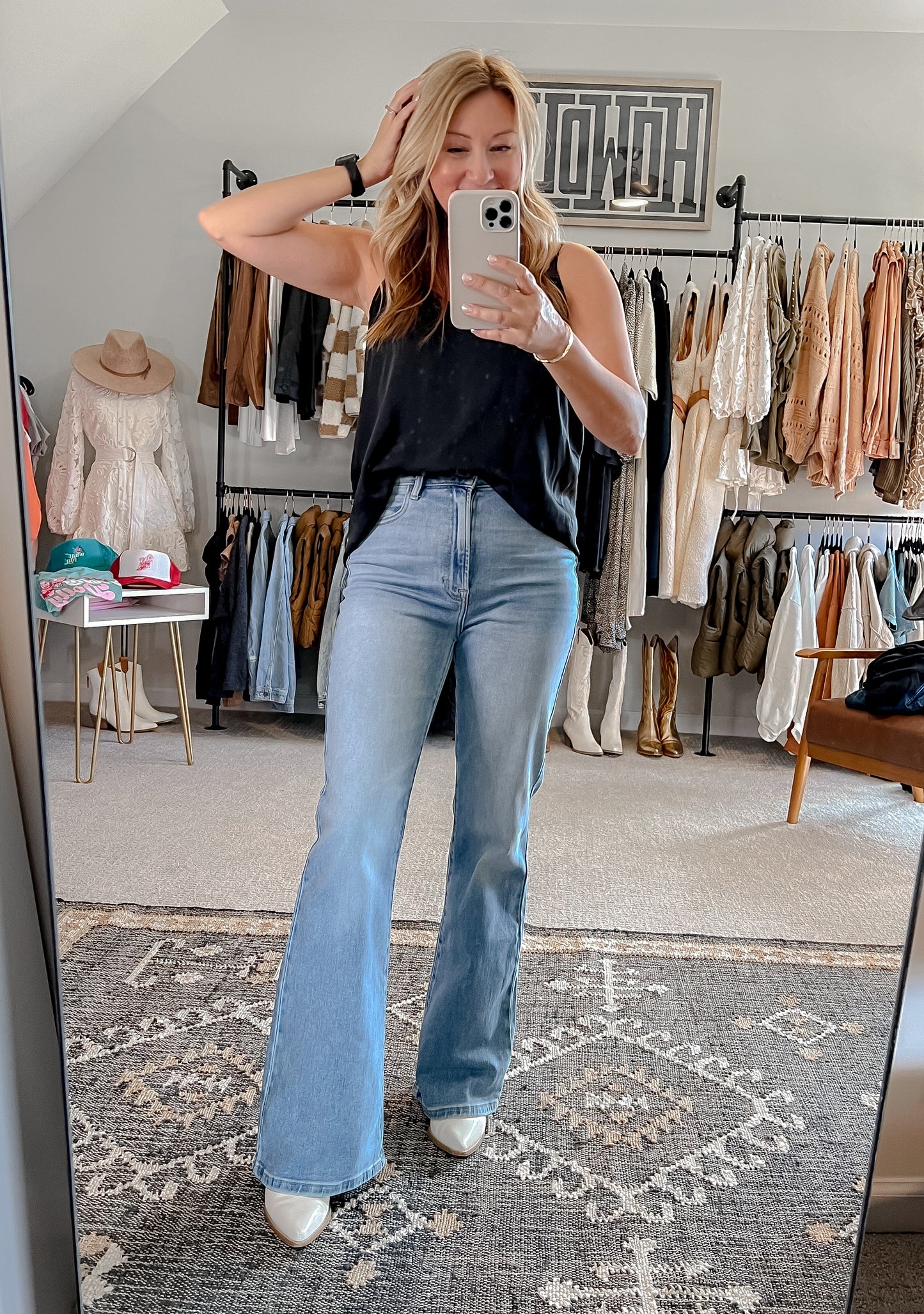 Medium Light Wash Flare Jeans – Shop AG Style