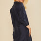 Button Down Hi-Low Satin Dress