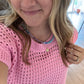 Karlie Crochet Muscle Sweater