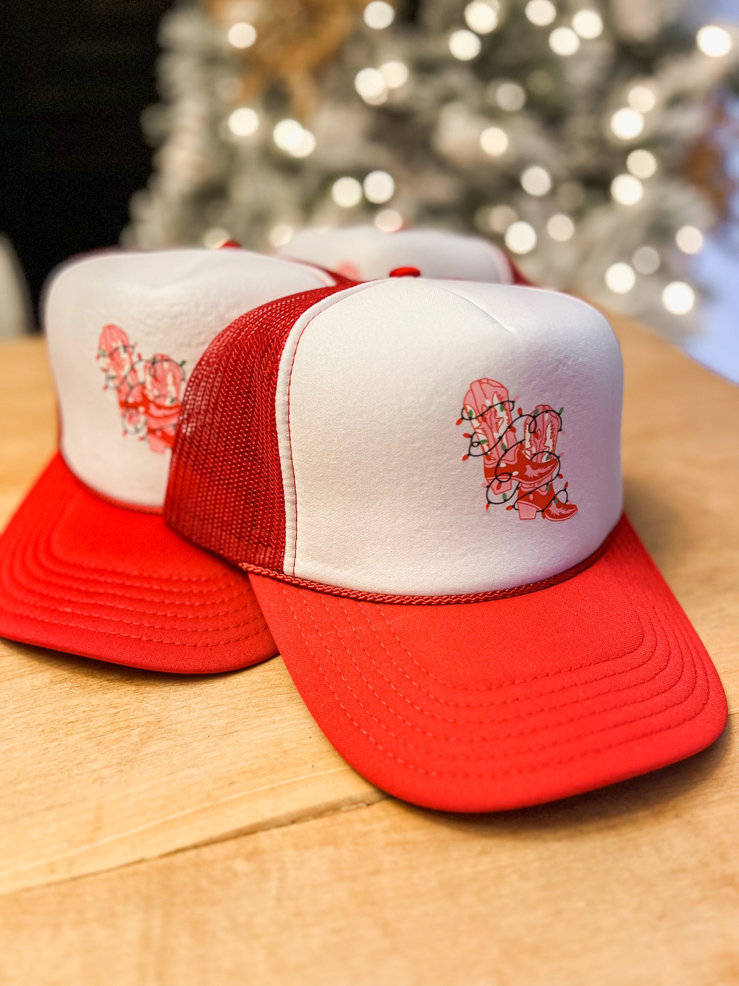 Kickin’ Up Christmas Trucker Hat