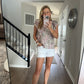 Emma White Denim Shorts