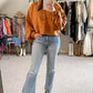 Mid Rise Kick Flare Jeans