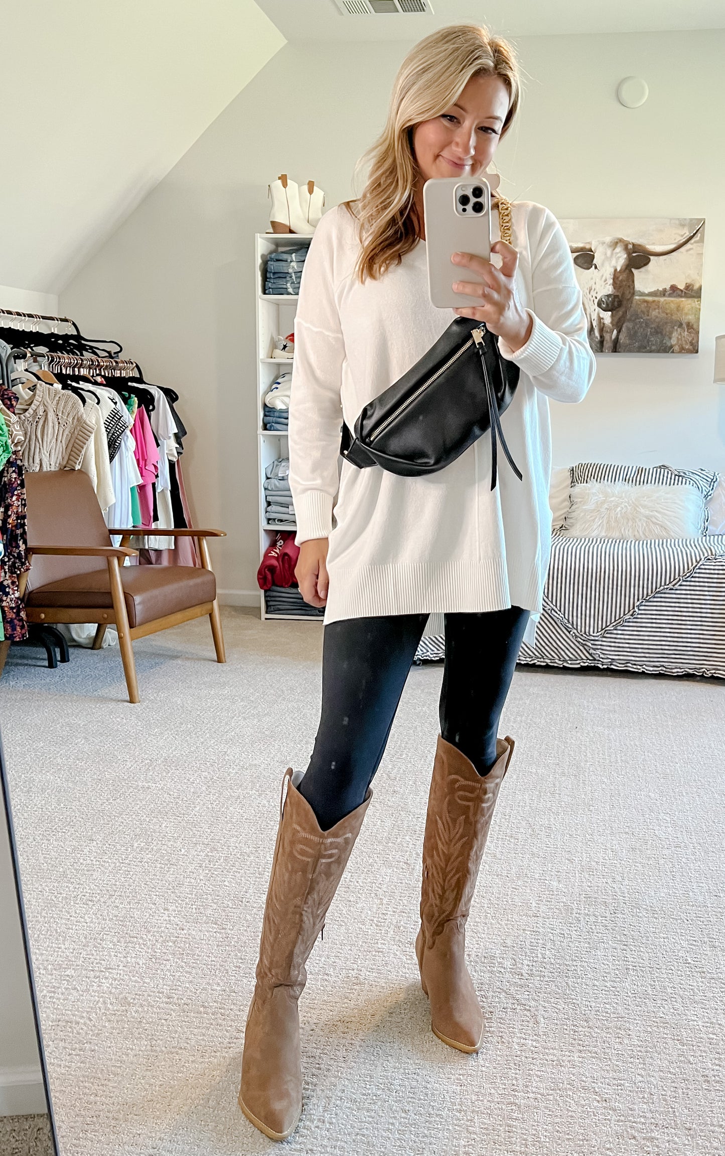 Ivory Sweater Weather Tunic Sweater