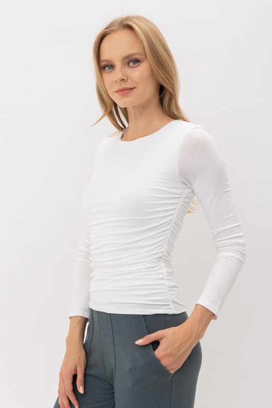 Double Layer Long Sleeve Basic Top