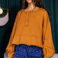 French Terry Henley Top