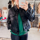 Coated Black Denim Jacket