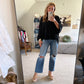 Ruthie Loose Fit Black Top