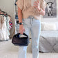 Black Woven Handbag