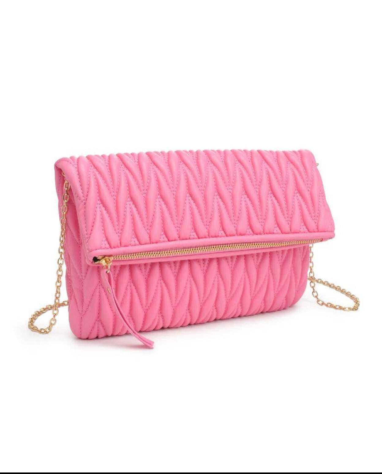Quilted Foldover Clutch
