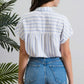 Breezy Blue Striped Top