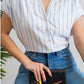 Breezy Blue Striped Top