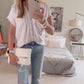 Breezy Blue Striped Top