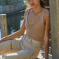 Scoop Neck Butter Soft Tank w/ Built-In Bra