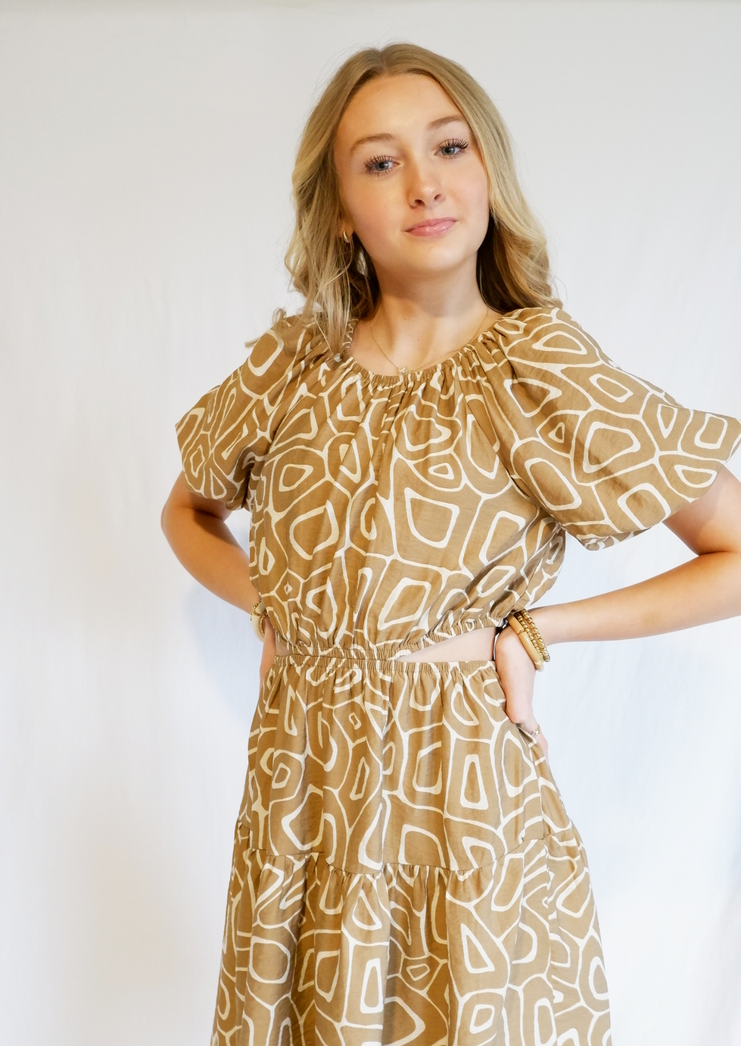 Geo Print Dress