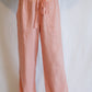 Blush Linen Wide Leg Pants