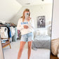 Light Wash Denim Boyfriend Shorts