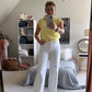 White Wide Leg Jeans