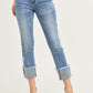 Medium Light Wash Straight Jean