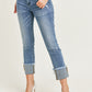 Medium Light Wash Straight Jean