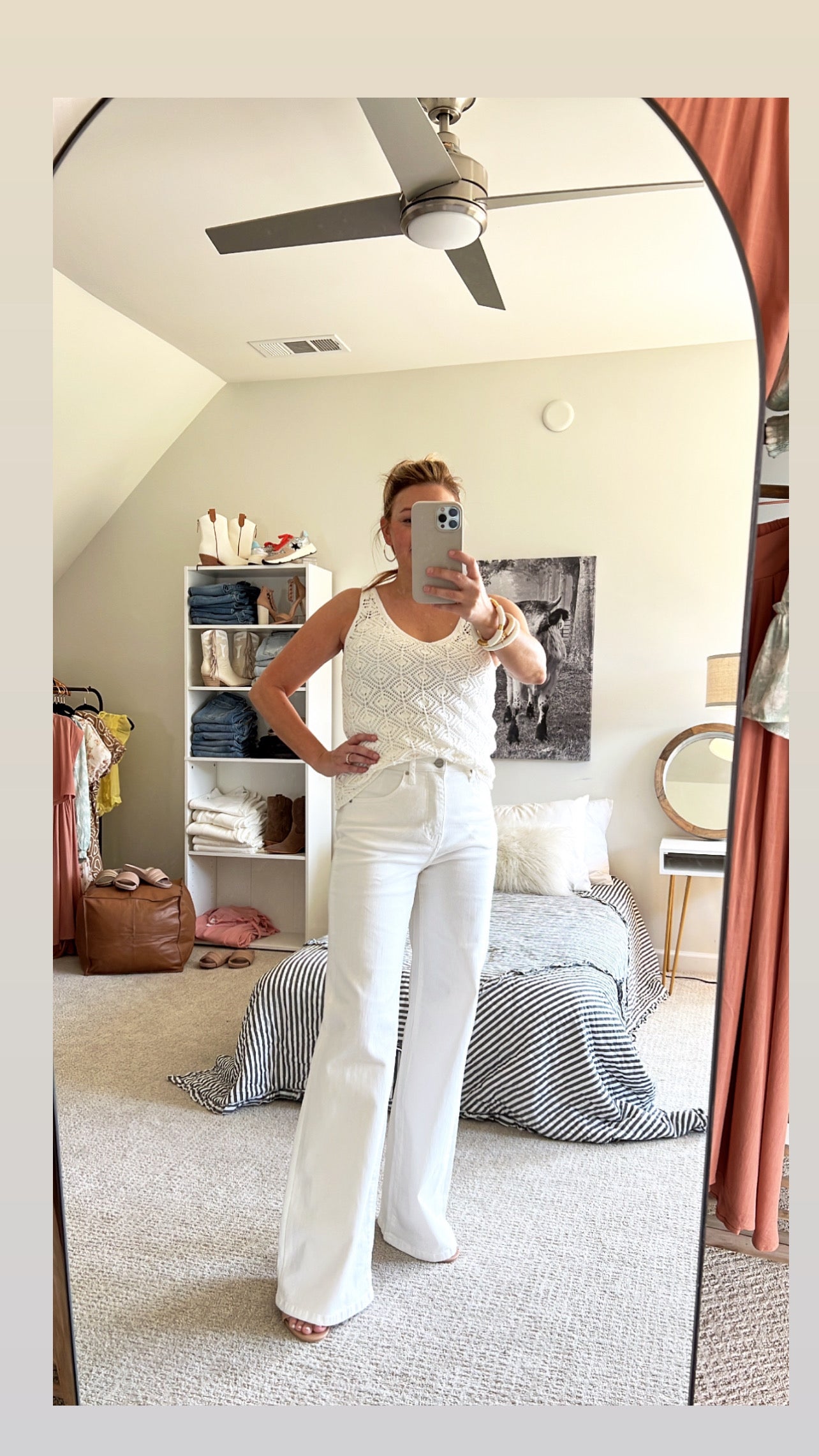 White Wide Leg Jeans