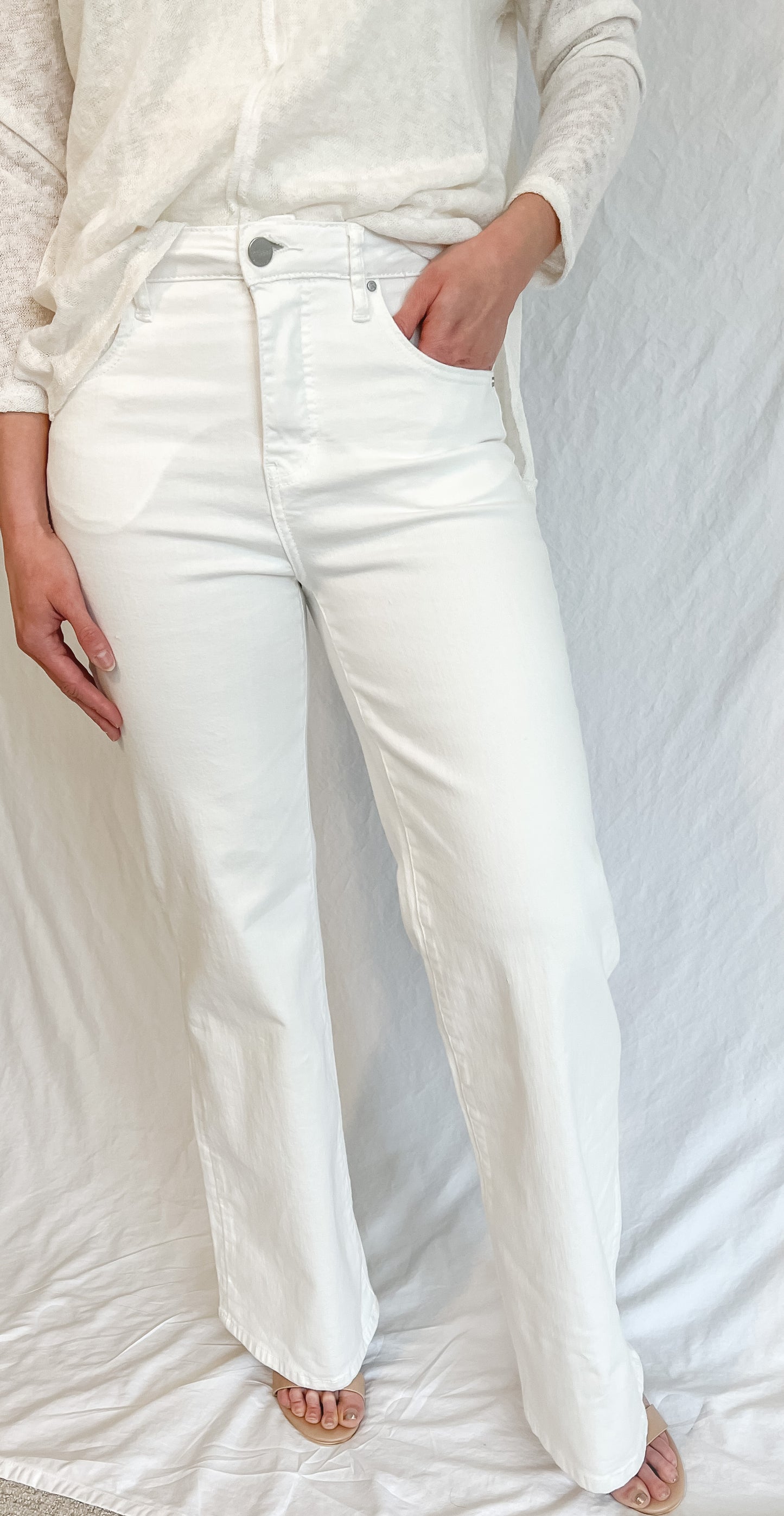White Wide Leg Jeans