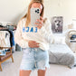Light Wash Denim Boyfriend Shorts