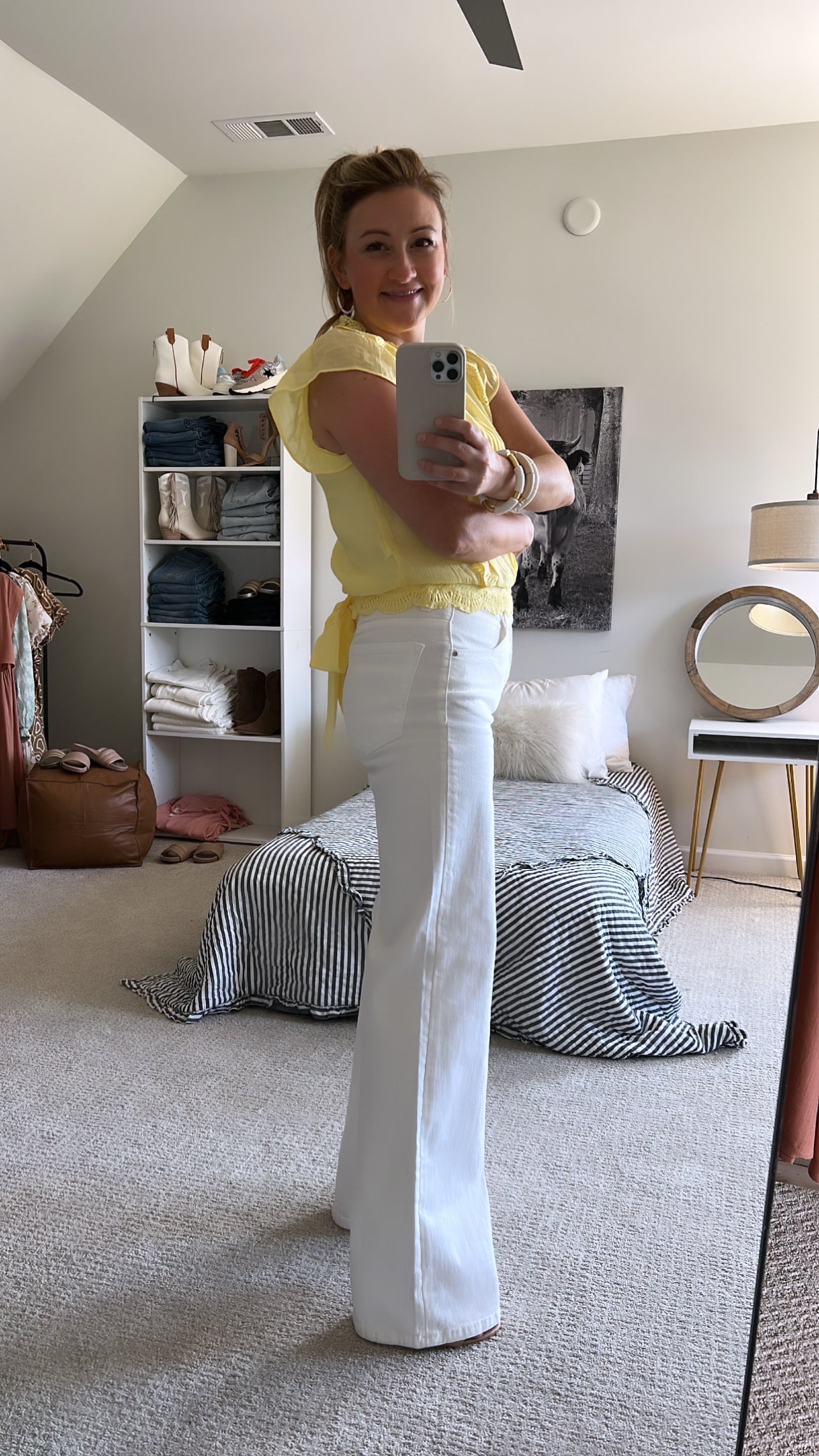 White Wide Leg Jeans